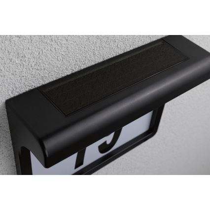 Paulmann 95388 - LED/0,05W IP44 Saulės energijos namo numeris su jutikliu DAYTON 4,8V