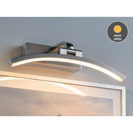 Paulmann 95556 - BENTO LED paveikslų šviestuvas, 6 W, 230 V, 30 cm, matinis chromas