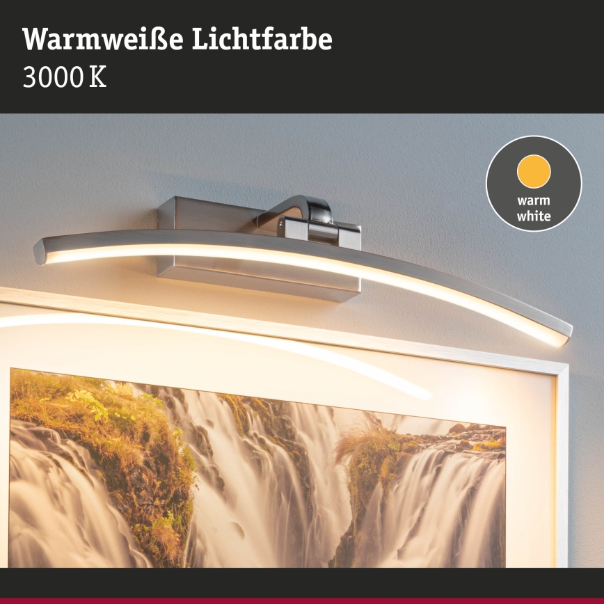 Paulmann 95557 - LED/8,5W Paveikslo šviestuvas BENTO 230V 40 cm, matinis chromas