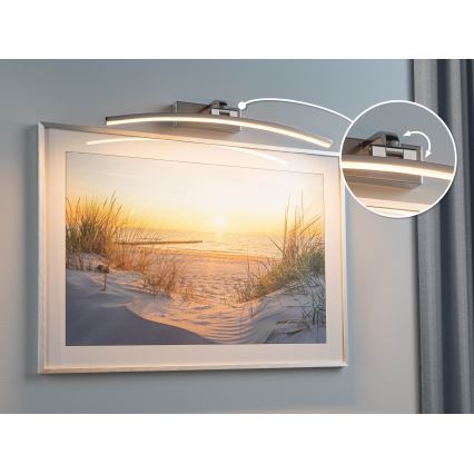 Paulmann 95558 - LED/10W paveikslų šviestuvas BENTO 230V 50 cm matinis chromas