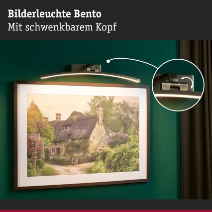 Paulmann 95561 - LED/10 W paveikslų šviestuvas BENTO 230 V 50 cm žalvaris