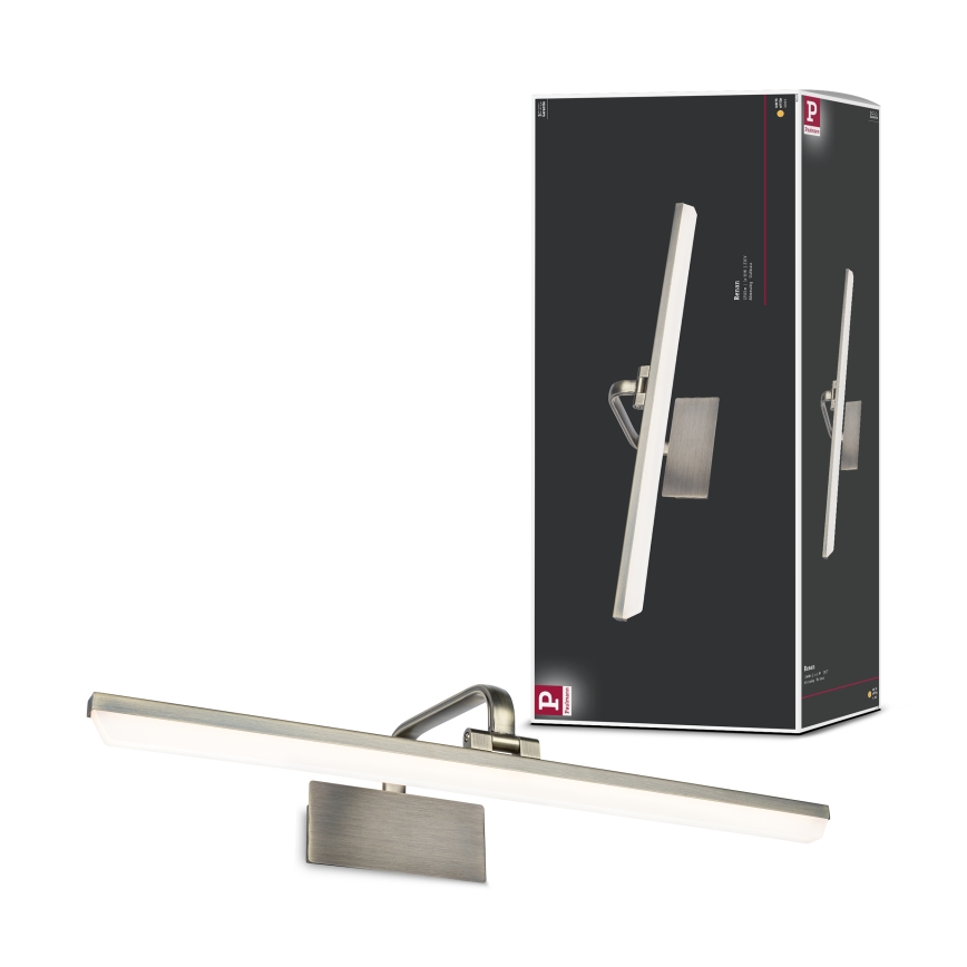 Paulmann 95570 - LED/11W paveikslų šviestuvas RENAN 230V 60 cm žalvarinis