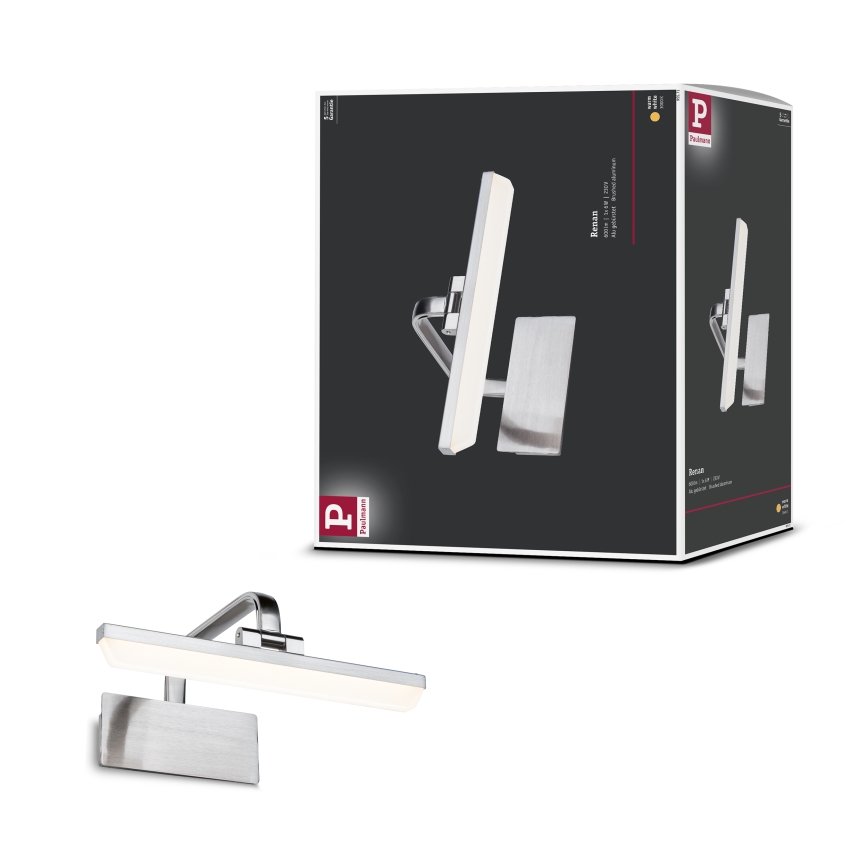 Paulmann 95571 - LED/6W paveikslų šviestuvas RENAN 230V 30 cm matinis chromas