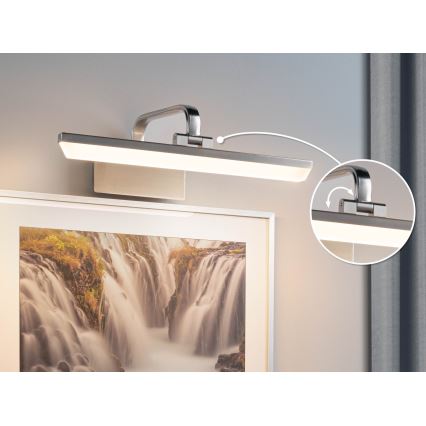 Paulmann 95572 - LED/9,5W Paveikslo šviestuvas RENAN 230V 40 cm matinis chromas