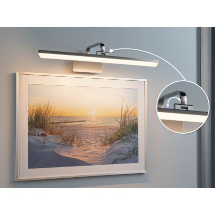 Paulmann 95573 - LED/11W Paveikslų šviestuvas RENAN 230V 60 cm matinis chromas