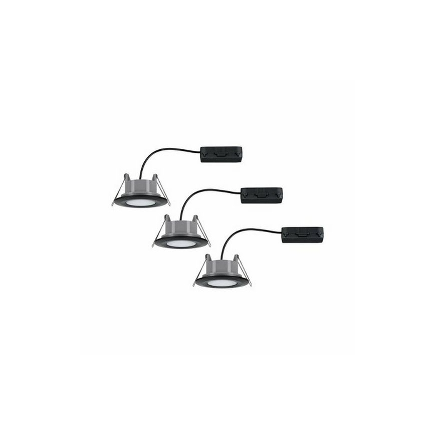 Paulmann 99991 - RINKINYS 3xLED/6W IP65 Įleidžiamas vonios šviestuvas CALLA 230V