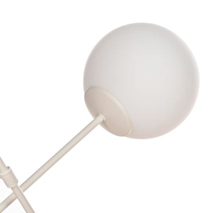 Paviršinis lubų šviestuvas MOON 6xE27/15W/230V kreminės spalvos