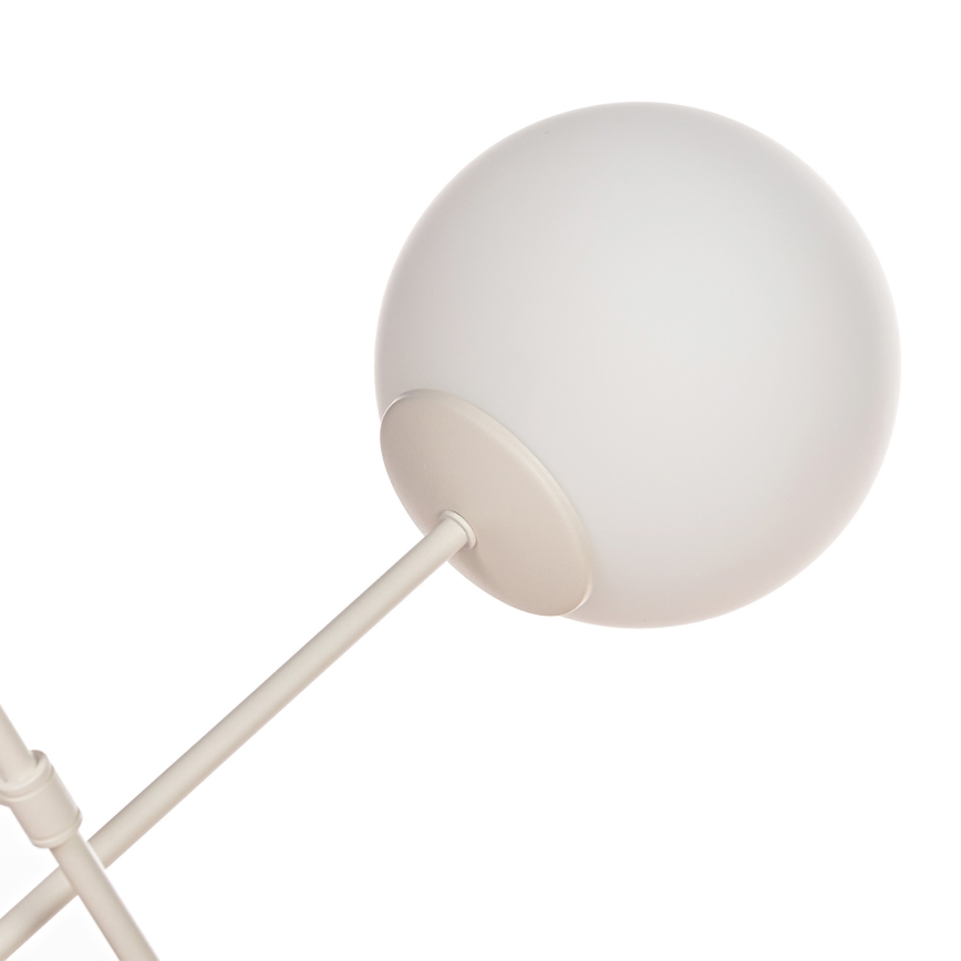 Paviršinis lubų šviestuvas MOON 6xE27/15W/230V kreminės spalvos