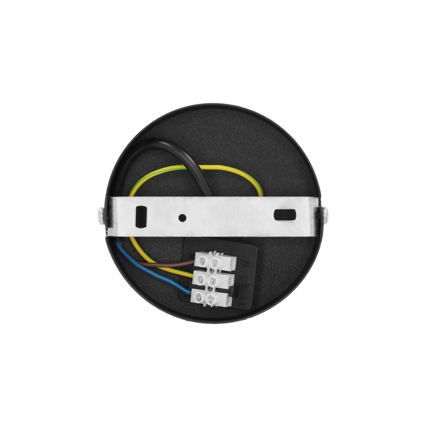 Paviršinis lubų šviestuvas SARTA 1xE27/60W/230V juoda/džiutas