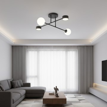 Paviršinis šviestuvas HOLON 2xG9/8W/230V + 2xGX53/12W juodas