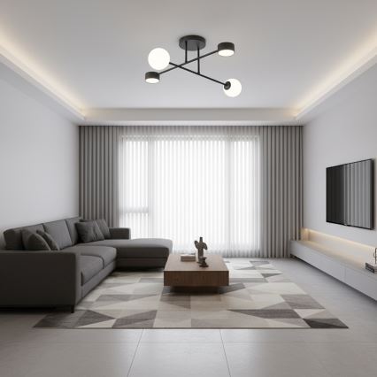 Paviršinis šviestuvas HOLON 2xG9/8W/230V + 2xGX53/12W juodas