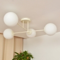Paviršinis šviestuvas MOON 4xE27/15W/230V, kremo spalvos