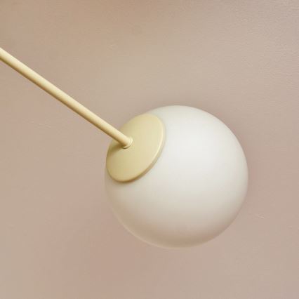 Paviršinis šviestuvas MOON 4xE27/15W/230V, kremo spalvos