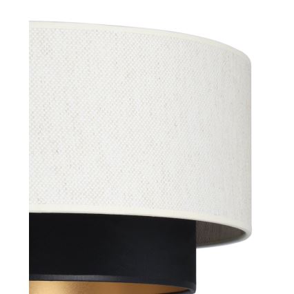 Paviršinis šviestuvas NATIA 1xE27/60W/230V balta/juoda