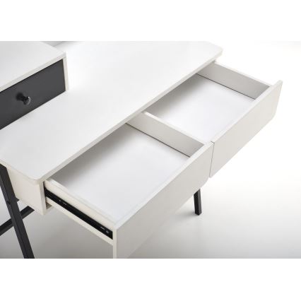 Persirengimo staliukas AGNES 120x80 cm balta/juoda