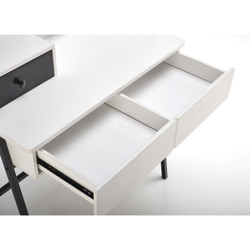 Persirengimo staliukas AGNES 120x80 cm balta/juoda