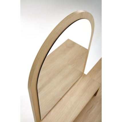Persirengimo staliukas CARMEN 136x104 cm smėlio spalva/juoda