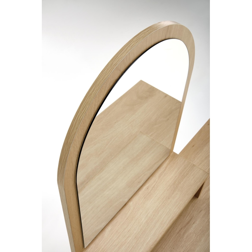 Persirengimo staliukas CARMEN 136x104 cm smėlio spalva/juoda