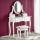 Persirengimo staliukas SARA 80x130 cm + stool 45x37 cm balta