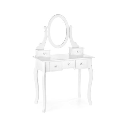 Persirengimo staliukas SARA 80x130 cm + stool 45x37 cm balta