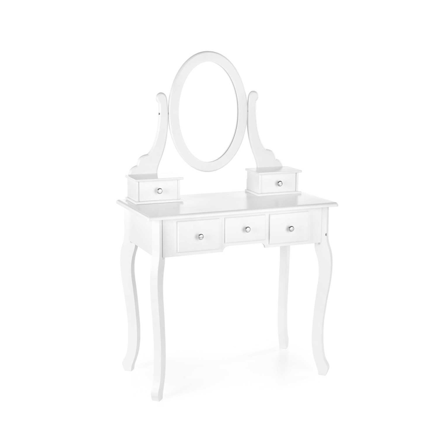 Persirengimo staliukas SARA 80x130 cm + stool 45x37 cm balta