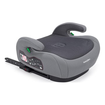 PETITE&MARS - Automobilinė kėdutė paaukštinama OPTIMUS PRO i-Dydis 125-150 cm (22-36 kg) pilka