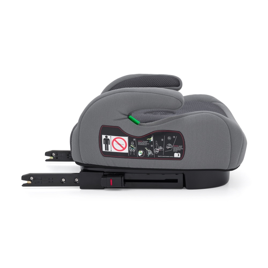 PETITE&MARS - Automobilinė kėdutė paaukštinama OPTIMUS PRO i-Dydis 125-150 cm (22-36 kg) pilka