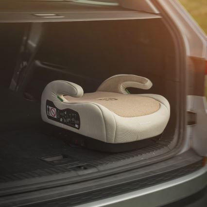 PETITE&MARS - Automobilinė kėdutė paaukštinama OPTIMUS PRO i-Dydis 125-150 cm (22-36 kg) smėlio spalva