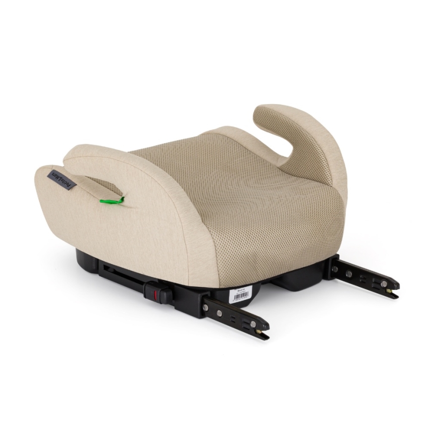 PETITE&MARS - Vaikiška automobilinė pagalvėlė OPTIMUS PRO i-Size Air 125–150 cm (22–36 kg) smėlio spalvos
