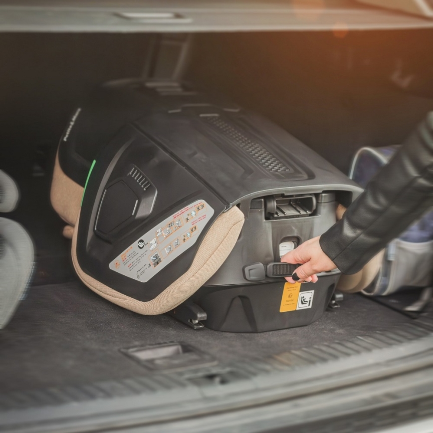PETITE&MARS - Automobilio sėdynė FLEX PRO i-Dydis 100-150 cm (15-36 kg) smėlio spalva