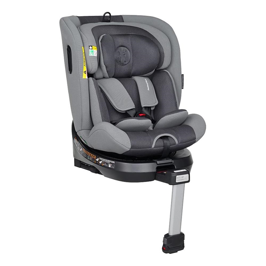 PETITE&MARS - Automobilio sėdynė TWISTGUARD PRO i-Dydis 40-150 cm (0-36 kg) pilka
