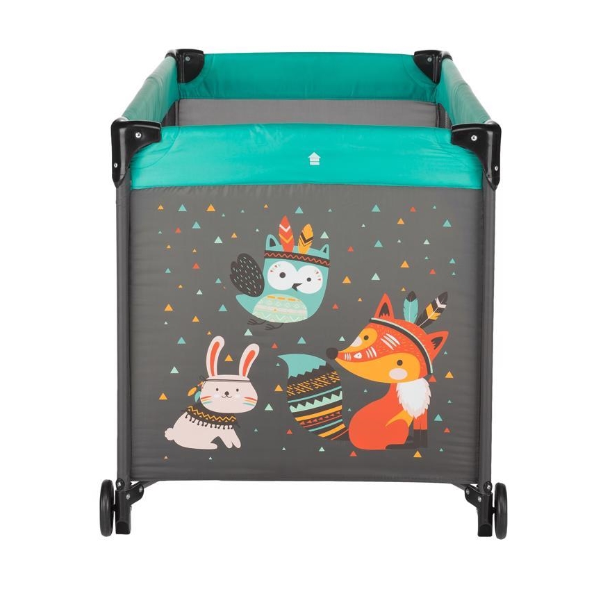 PETITE&MARS - Kelioninė lovelė KOOT-FOX turkis