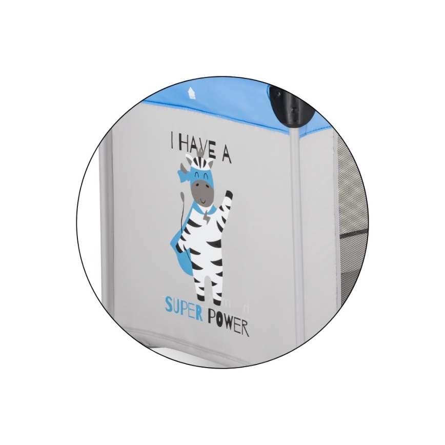 PETITE&MARS - Kelioninė lovelė KOOT Zebra Super Power