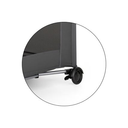 PETITE&MARS - Kelioninė lovelė NYJA Urban Jungle anglies spalvos