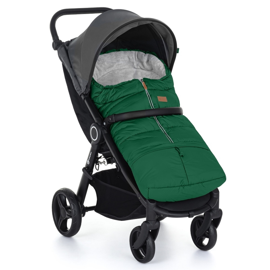PETITE&MARS - RINKINYS Vaikiškas miegmaišis 3in1 JIBOT + rankovės vežimėliui žalia