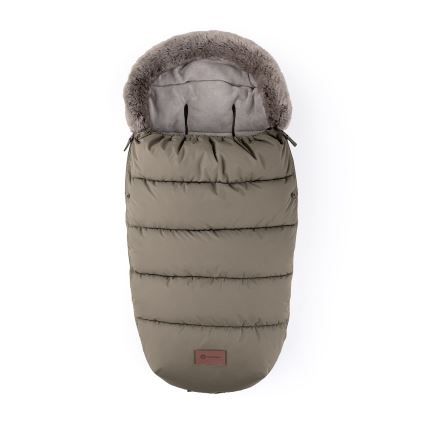 PETITE&MARS - KOMPLEKTAS Vaikiškas miegmaišis 4 viename COMFY + vežimėlio rankų šildikliai FURRY Mocha Mousse