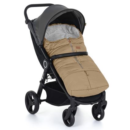 PETITE&MARS - KOMPLEKTAS Kūdikio vokelis 3in1 JIBOT + stroller ranka muff ruda