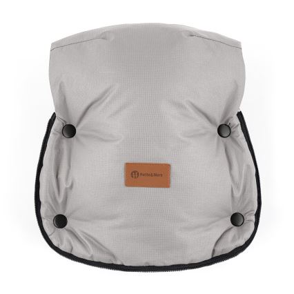 PETITE&MARS-KOMPLEKTAS Kūdikių vokelis 4in1 ARCTIC + stroller ranka muffs FURRY Champagne Shower