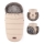 PETITE&MARS - KOMPLEKTAS Kūdikių vokelis 4in1 COMFY + stroller ranka muffs FURRY rožė Petal
