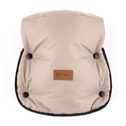 PETITE&MARS - KOMPLEKTAS Kūdikių vokelis 4in1 COMFY + stroller ranka muffs FURRY rožė Petal