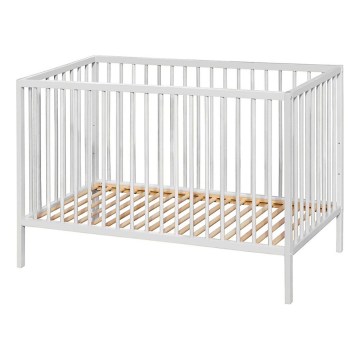 PETITE&MARS - Kūdikių lovelė NELA BEECH 120x60 cm balta/bukas