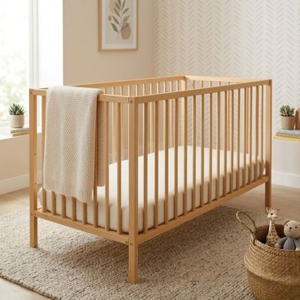 PETITE&MARS - Kūdikių lovelė NELA BEECH 120x60 cm bukas