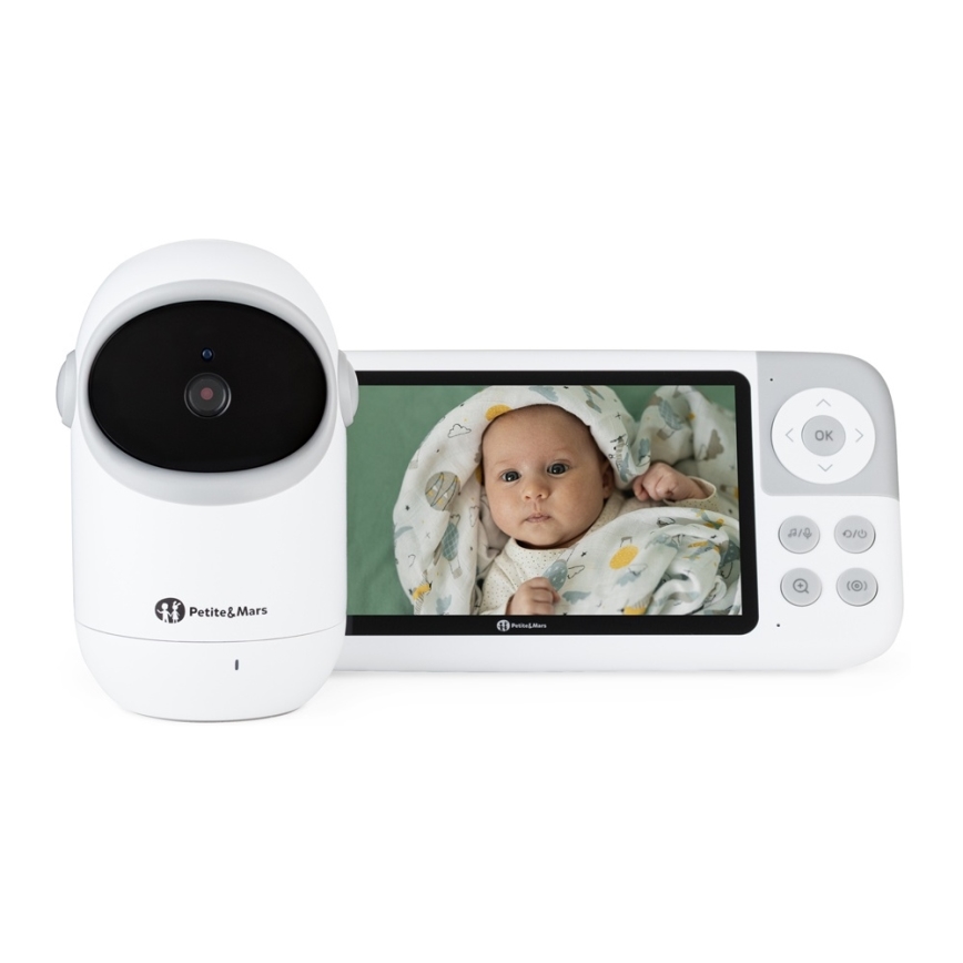 PETITE&MARS - Kūdikių stebėjimo įrenginys su monitoriumi EVE 5.0 3,8V 3050 mAh