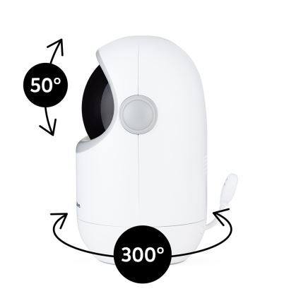 PETITE&MARS - Kūdikių stebėjimo įrenginys su monitoriumi EVE 5.0 3,8V 3050 mAh