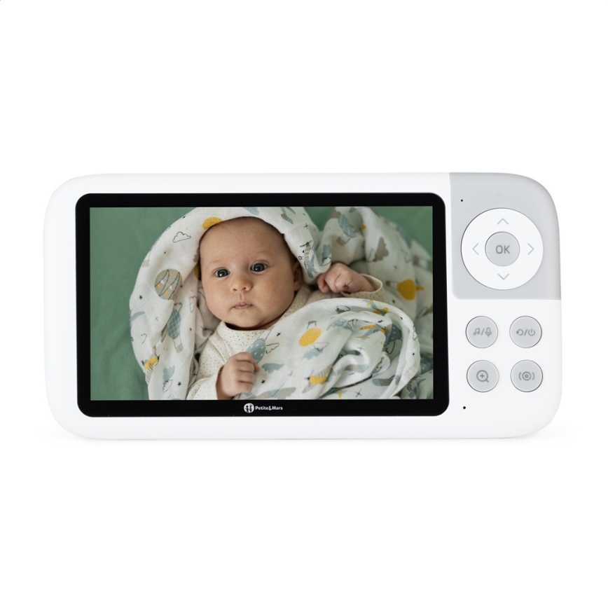 PETITE&MARS - Kūdikių stebėjimo įrenginys su monitoriumi EVE 5.0 3,8V 3050 mAh