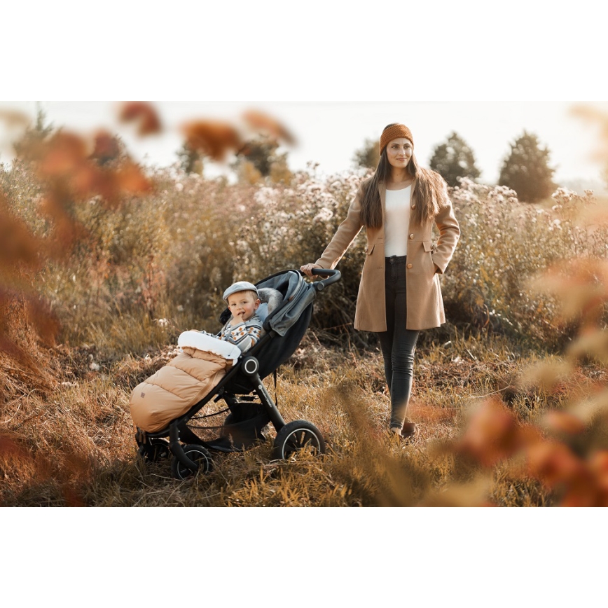 PETITE&MARS - Kūdikių vokelis 4in1 COMFY Elegant Caramel/Beige ruda
