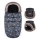 PETITE&MARS - RINKINYS Vaikiškas miegmaišis 4in1 COMFY Stylish Beauty + rankovės vežimėliui FURRY Forever Black