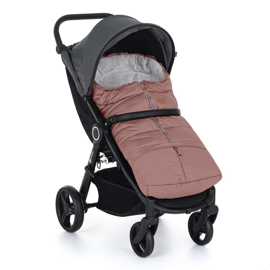PETITE&MARS - RINKINYS Vokelis kūdikiui 3in1 JIBOT + rankų pirštinės vežimėliui JASIE rožinės