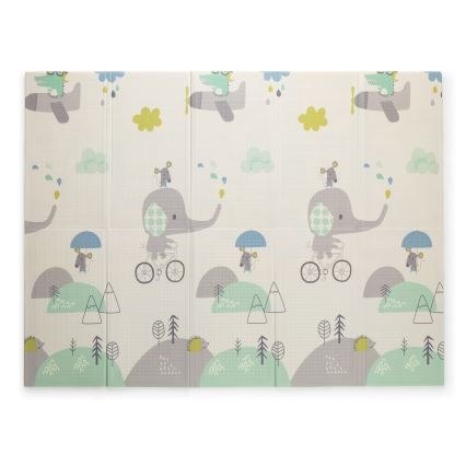 PETITE&MARS – Sulankstomas žaidimų kilimėlis CAMPY ELEPHANT&CITY