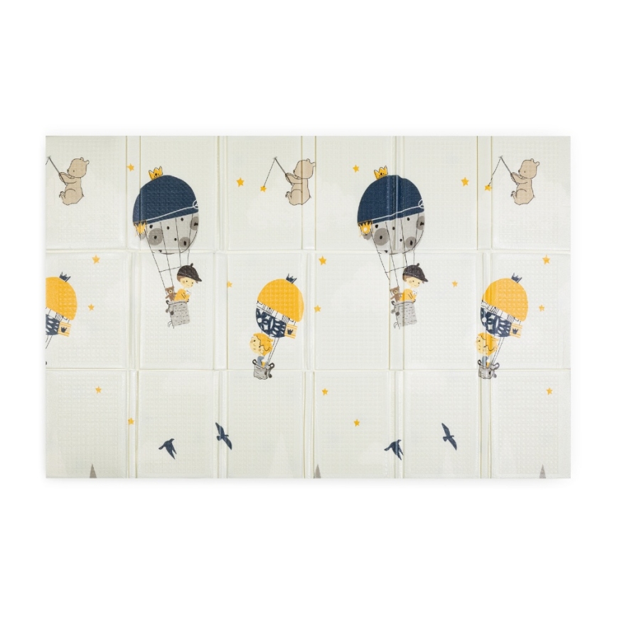 PETITE&MARS - Sulankstomas žaidimų kilimėlis CAMPY Kalnai&Trikampiai